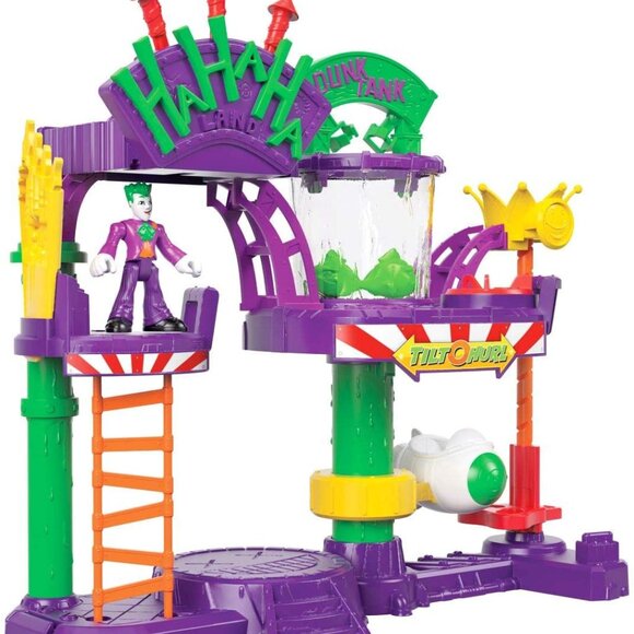 Fisher Price Imaginext DC Super Friends The Joker Laff Factory Figure Playset - Picture 4 of 6